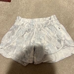 White lululemon printed shorts